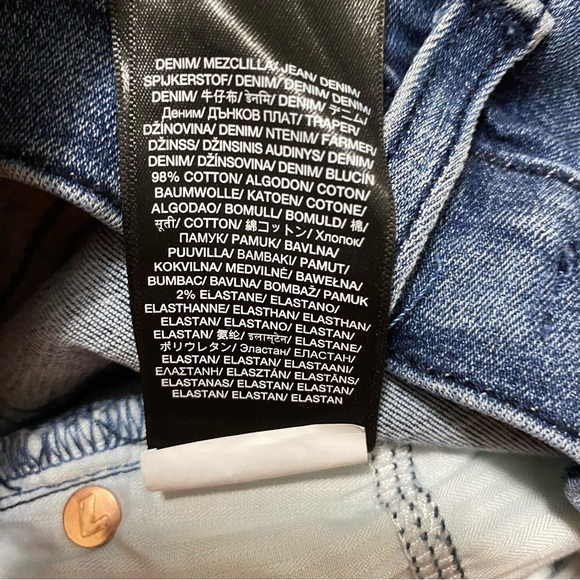 7 for All Mankind Gwenevere Ankle Jeans Raw Hem size 26 - Picture 8 of 8